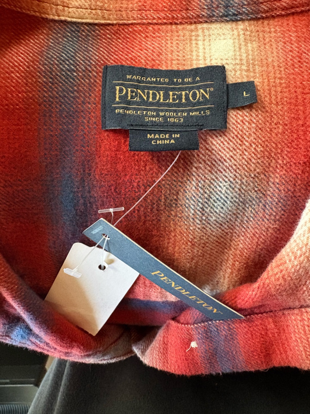 Pendleton Women’s Red Plaid Button-Up Shirt - Picture 2 of 3